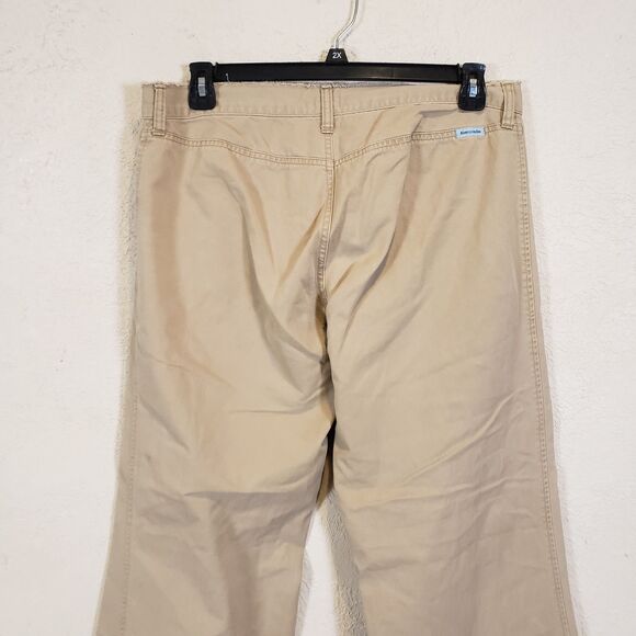 Y2K Abercrombie & Fitch Low Rise Flared Khaki Cargo Pants Women’s Size 12 - Picture 7 of 10